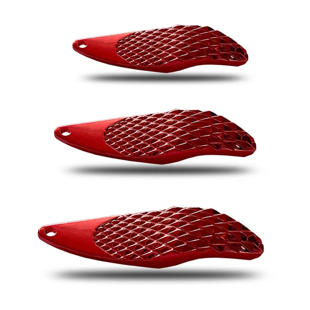 

CF Lure Spoon Lure Metal Barracuda Bait 57mm 16g/50mm 12g/45mm 8g Gilt Red Freshwater Fishing Tackle