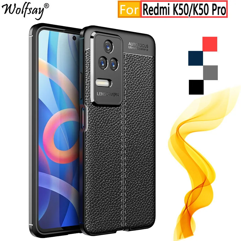 

Противоударный силиконовый чехол-бампер для Xiaomi Redmi K50, Redmi K50 Pro K40S, 6,67 дюйма