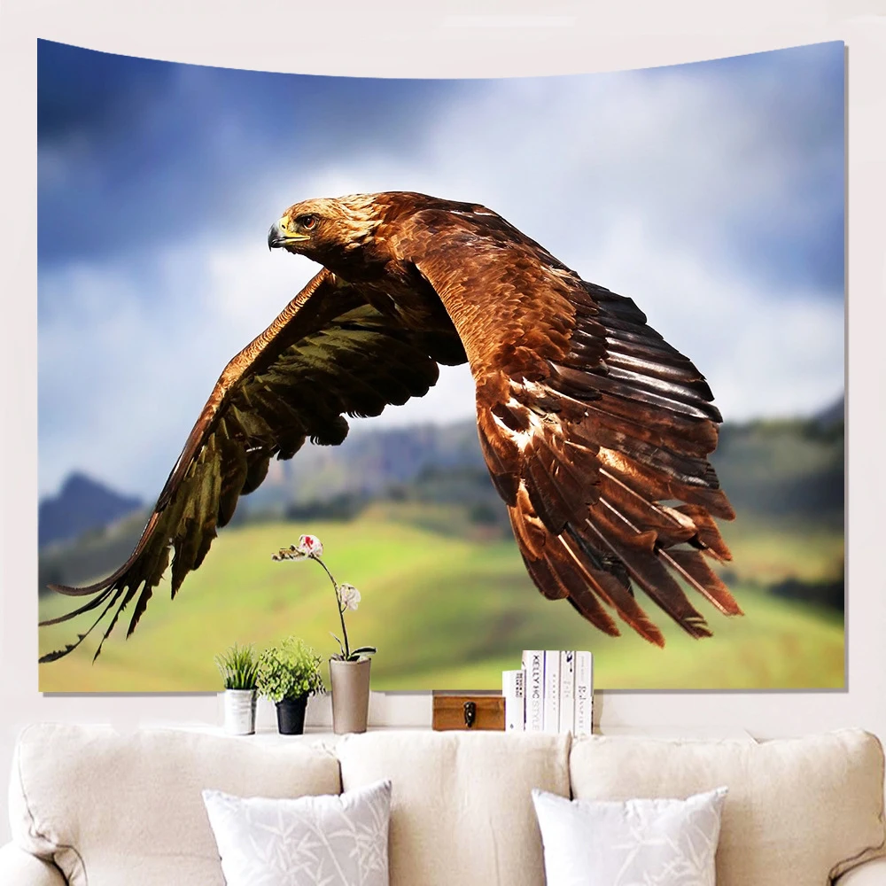 

3D Owl Animal Tapestry Wall Hanging Witchcraft Boho Colorful Owl Pattern Tapestries Bedroom Living Room Home Decor Wall Hanging
