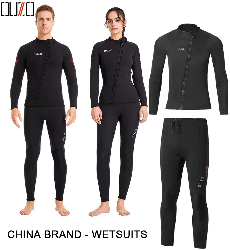 OUZO 3 мм глубоководный дайвинг рыбалка охота одежда для мужчин и женщин теплый
