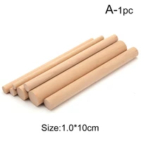 1pc multi size round shaped wood sticks strips diy polished modeling materials supplies