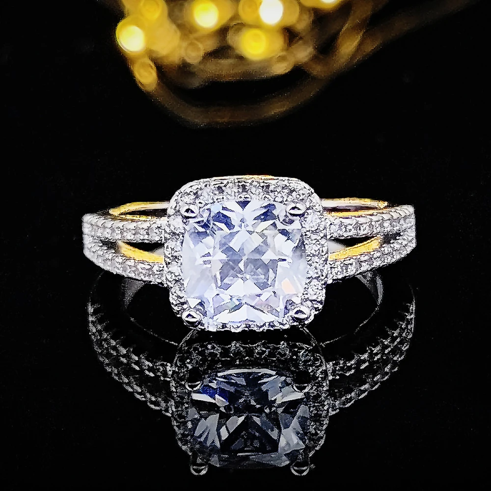 

christmas 925 Sterling Silver Ring Finger anel aneis CZ Stone for Women Jewelry Pure Wedding Engagement personalized R1507S