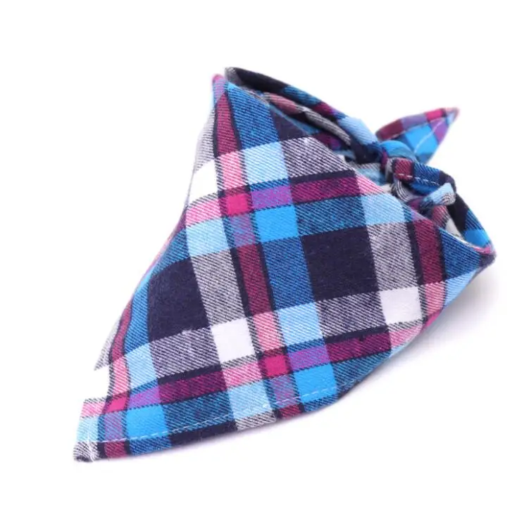 Бандана для собак большой шарф домашних животных бандана хлопок в клетку со
