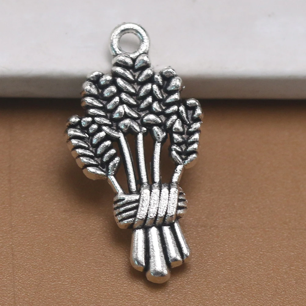 

20 pcs Alloy Pendants Wheatgrass Jewelry Accessory for Crafts Necklace Earrings