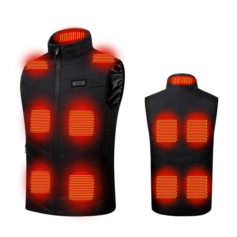 

11 Place Waterproof Heated Vest Neck Vibrating Heating for JACKET Thermal Waistc