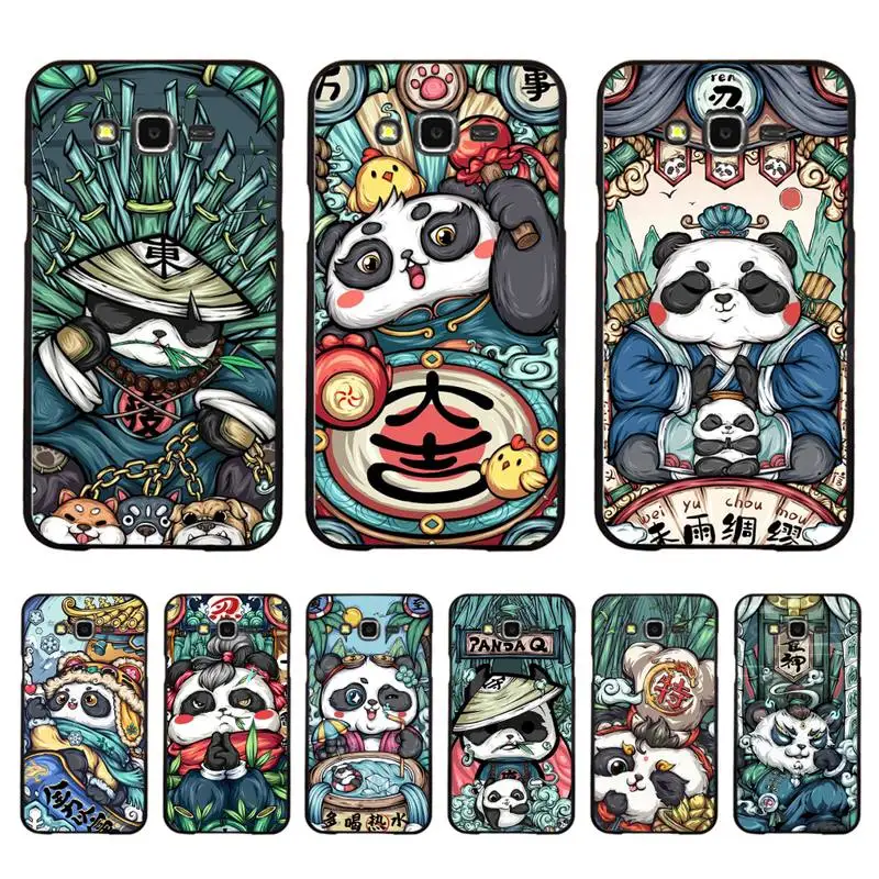

Chinese style panda Phone Case For Samsung Galaxy J4plus J6 J5 J72016 J7prime cover for J7Core J6plus