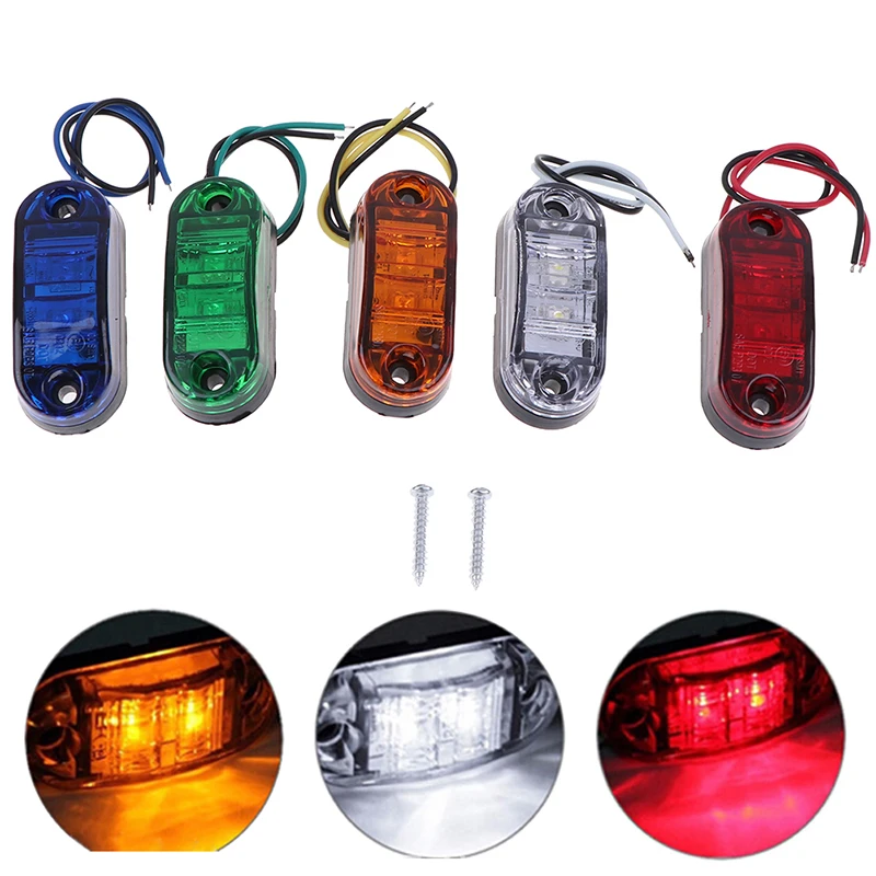 

1Pc 2LED Side Marker Clearance Light Lamp Car Truck Trailer Caravan Lamp