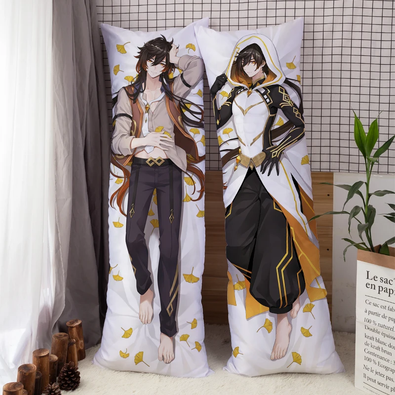 

Японская Подушка дакимакура Аниме Чехол Подушка для тела waifu сексуальный косплей genshin impact nagito komaeda аниме тканевый Хлопковый чехол