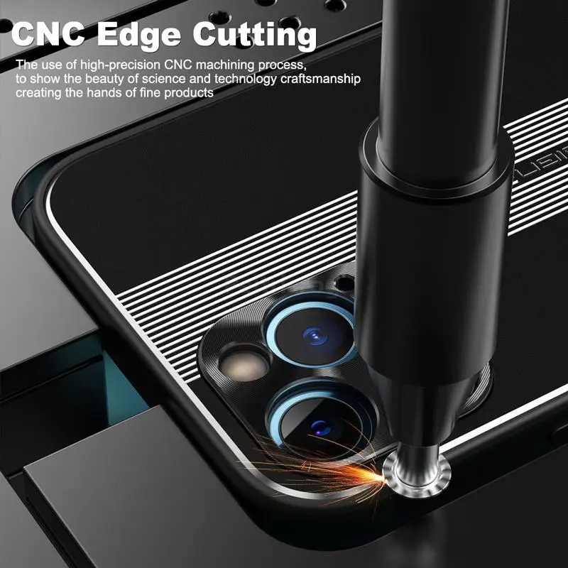 Luxury Drawing Metal Frame Phone Case For iPhone 11 12 13 Mini Pro Max XS XR X SE 2020 7 8 Plus Lens Protection Car Magnet Cover |