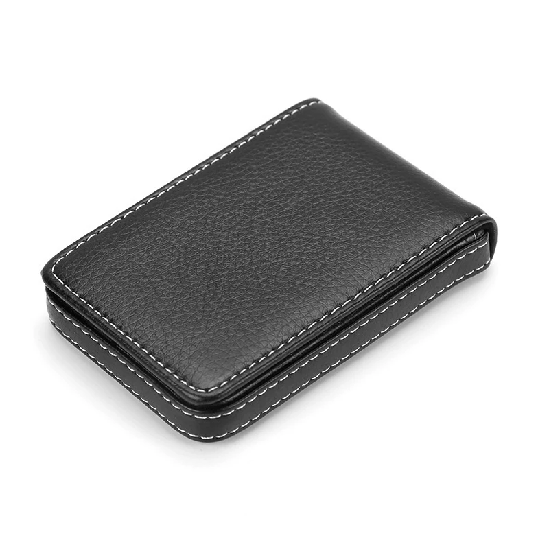 New Business Card Holder Men Card ID Holder Magnetic Attractive Card Case Box Mini Wallet Male Credit Cardholders Card Organizer images - 6