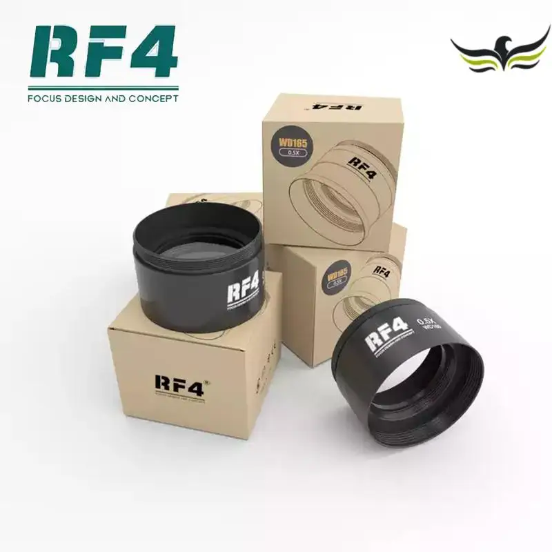 

RF4 WD165 0.48X 0.5X 0.7X Auxiliary Objects Lens Microscope Camera Lens For Trinocular Stereo Zoom Microscope Barlow Glass Lens