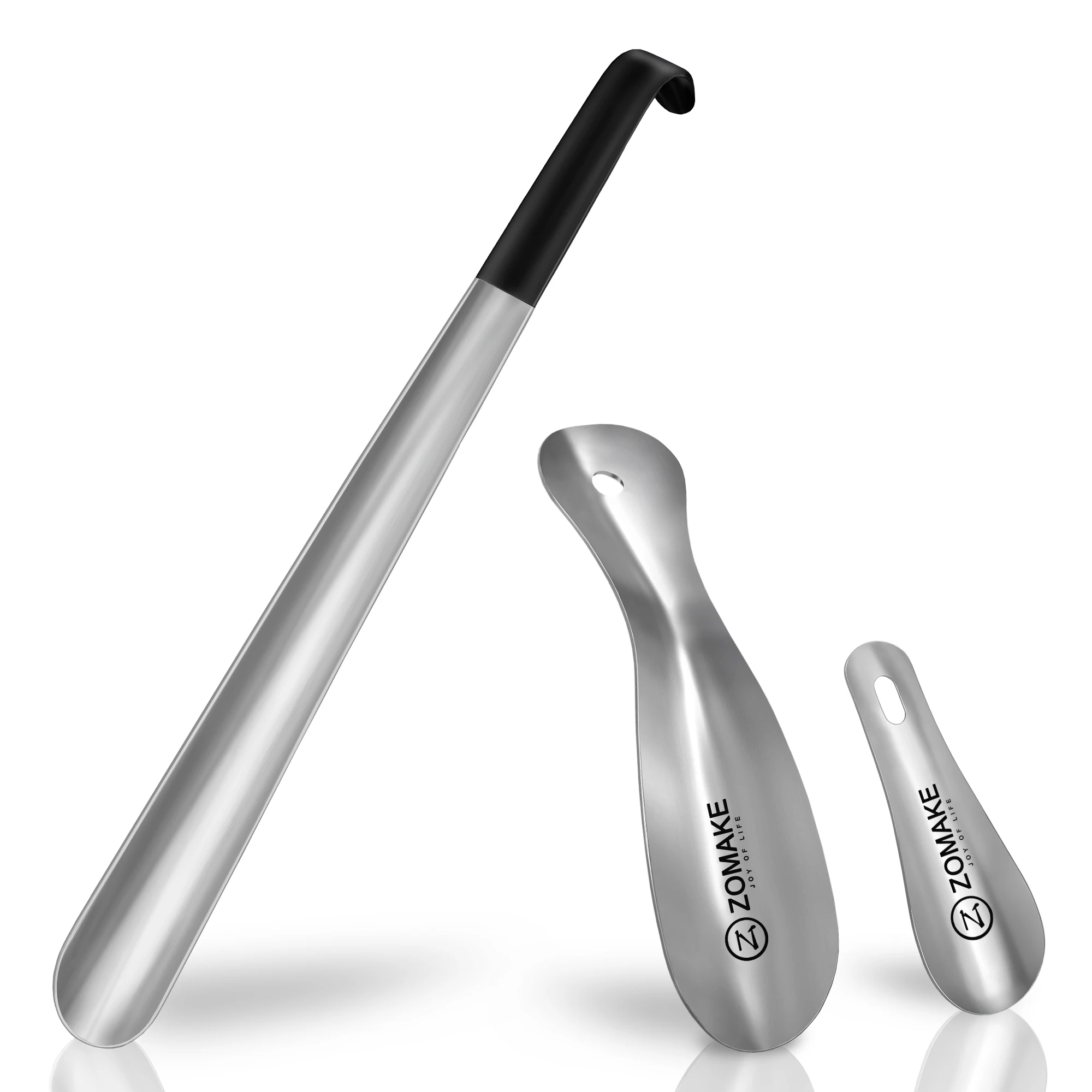 3 шт. металлический обувной рожок с длинной ручкой