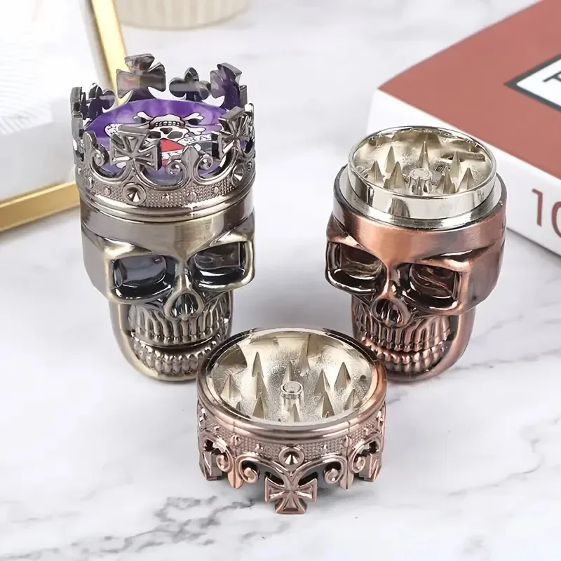 1 шт. Лидер продаж 3-слойный Классический пластиковый курительный станок King Skull