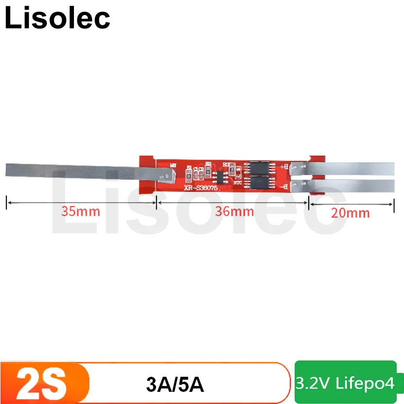 Защитная плата LiFePO4 2S BMS 6,4 В 18650 32650 32700 литий-железо-фосфатная батарея 3A 5A заряд разрядки печатная плата