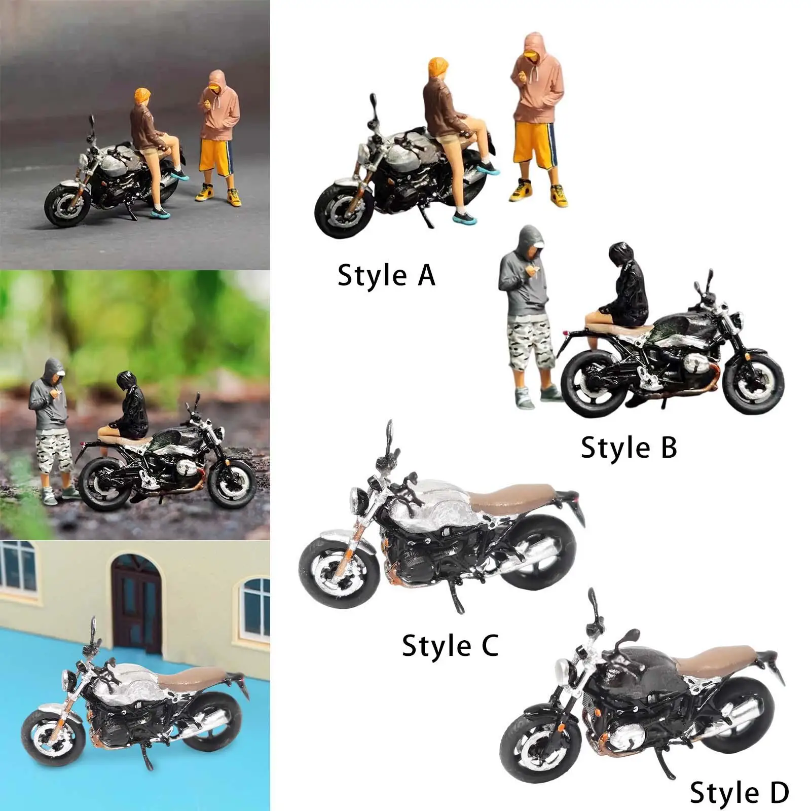 1:64 фигурка мотоцикла диамарис настольное украшение миниатюрные фото