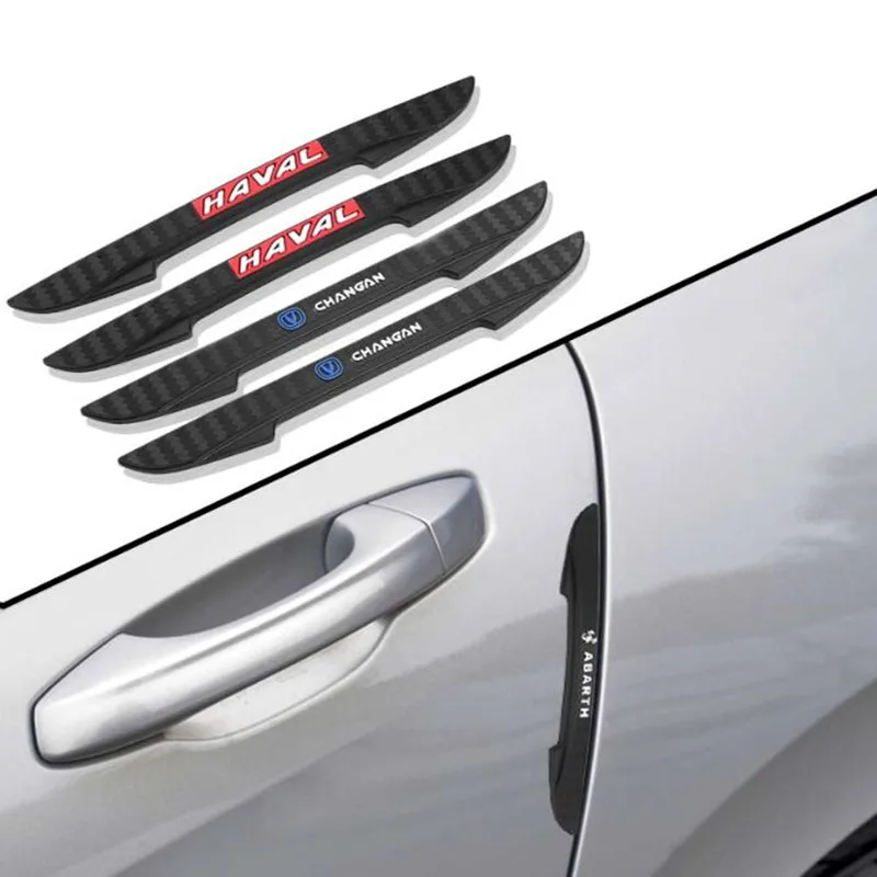 4 шт. автомобильный резиновый бампер боковая дверь Защитная Наклейка для Audi Sline A3