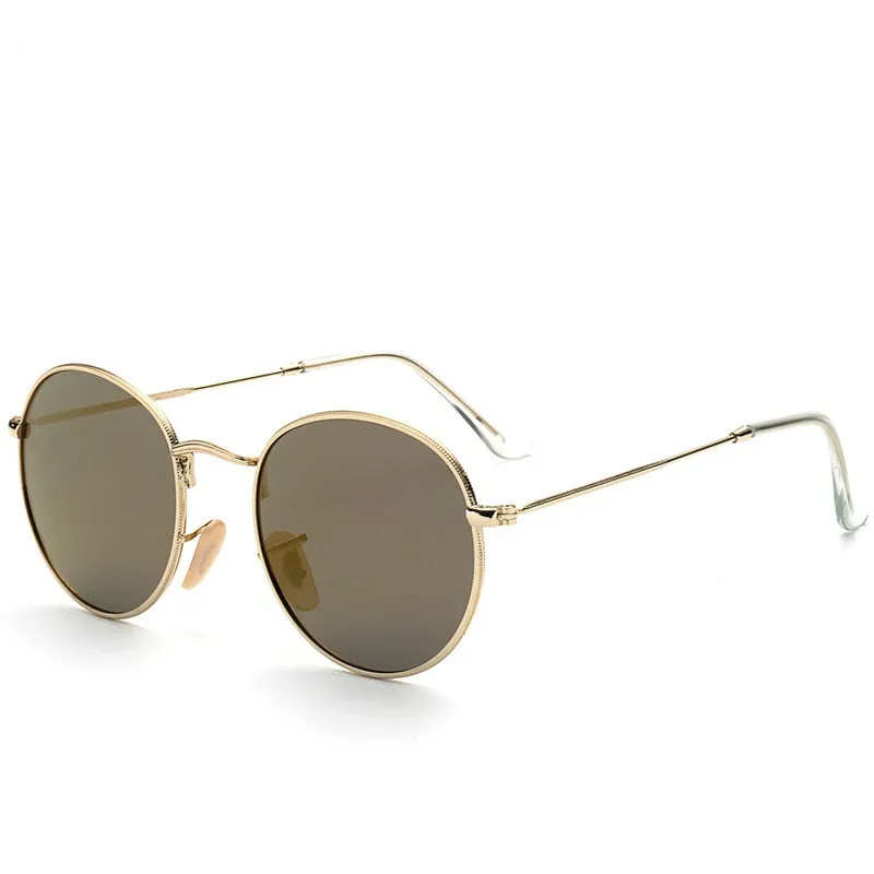 hot ray 2022 round sunglasses women men brand designer sun glasses for women alloy mirror sunglasses free global shipping