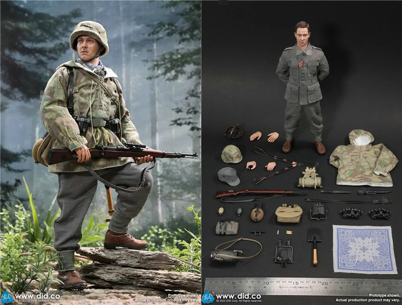 

In Stock 1/6 DID D80157 WWII Series Our Fathers Frederick Brother Army Soldier Full Set Moveable Action Figures For Collection