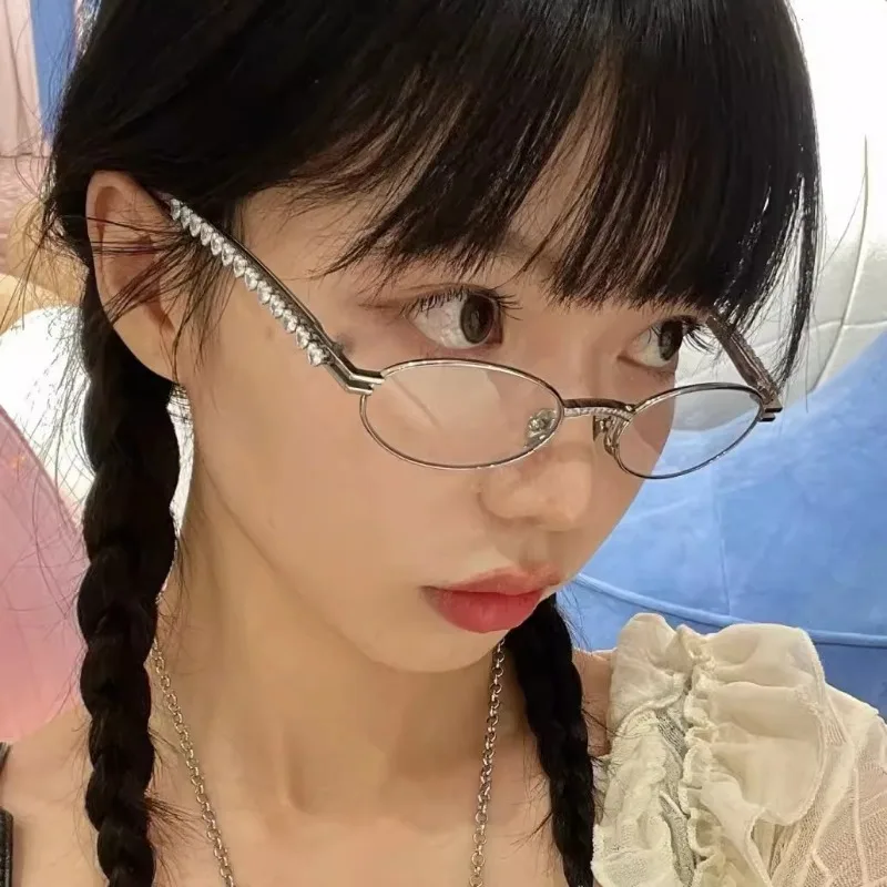 Очки с блокировкой голубого света овальные оправы для очков серебристые