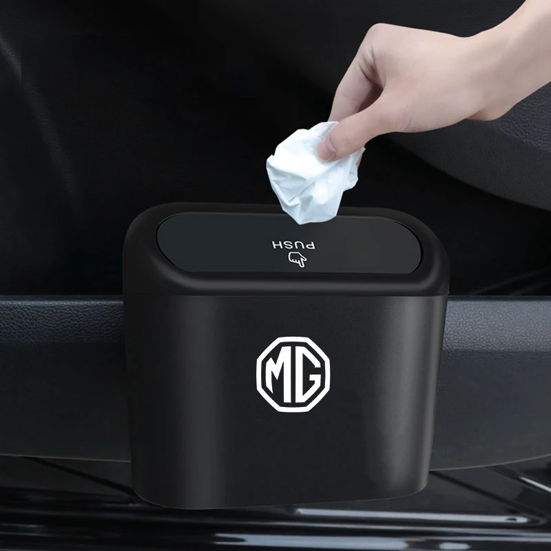 

1pcs Hanging Car Trash Bin Dust Case Storage Box Auto accessories For Morris Garage MG ZS GS 5 Gundam 350 Parts TF GT ZR 3 6 7