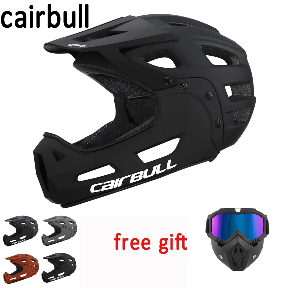 

CAIRBULL Mountain Cross Country Bike Full Face Dowhill Helmet Casco lntegral MTB Extreme Sports Safety Helmet Cascos Bicicleta