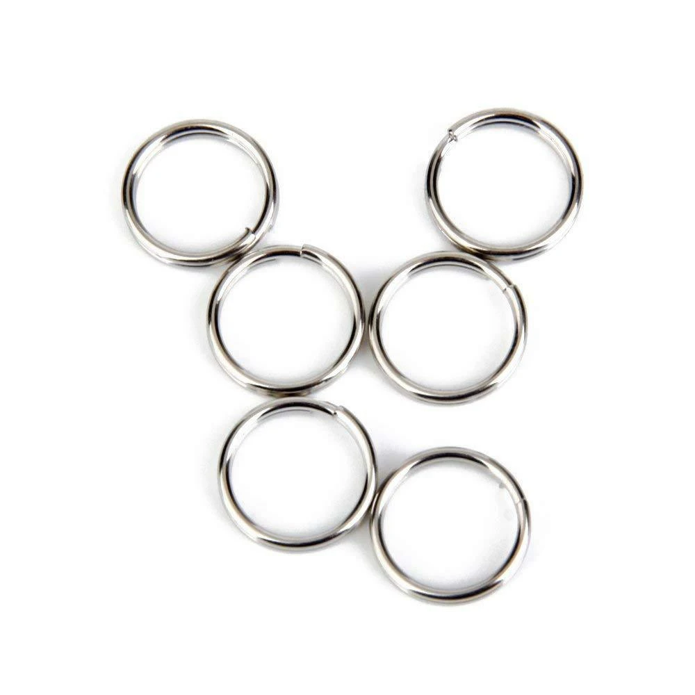 100 шт. серебряные металлические кольца для ключей |