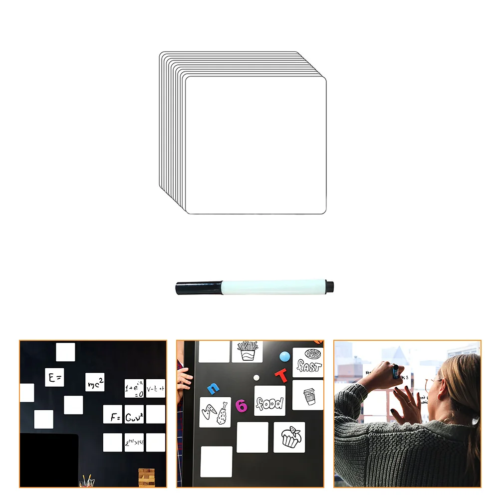 

Repeatedly Erase The Whiteboard Reminders Dry Sticky Notes Reusable Mirrors Creative Brainstorming Stickers Fridge Notepad