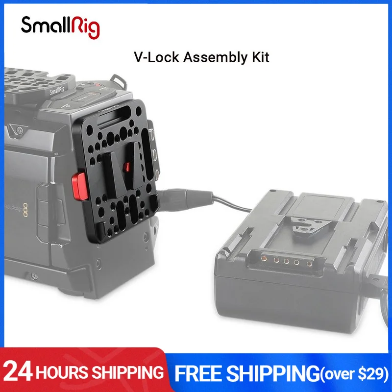 

Комплект для сборки SmallRig V-образный замок женский V-образный штекер V-образный замок быстросъемная пластина для клетки камеры DSLR/рамы монитора/плеча Pad-1846C