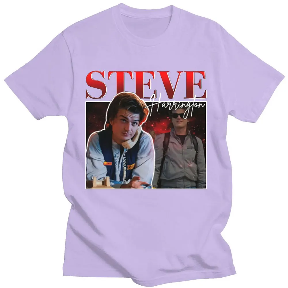 

Funny Steve Harrington T Shirt Classic Retro TV Series Stranger Things Print T-shirt Summer Casual Tee Shirt Oversize Streetwear