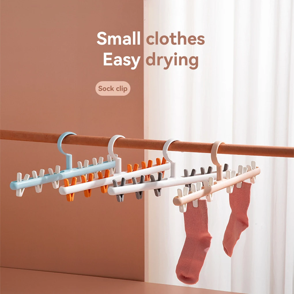 

Вращающаяся на 360 градусов сушилка для ванной комнаты шкафа держатель с зажимом ветрозащитный Органайзер Белый Оранжевый