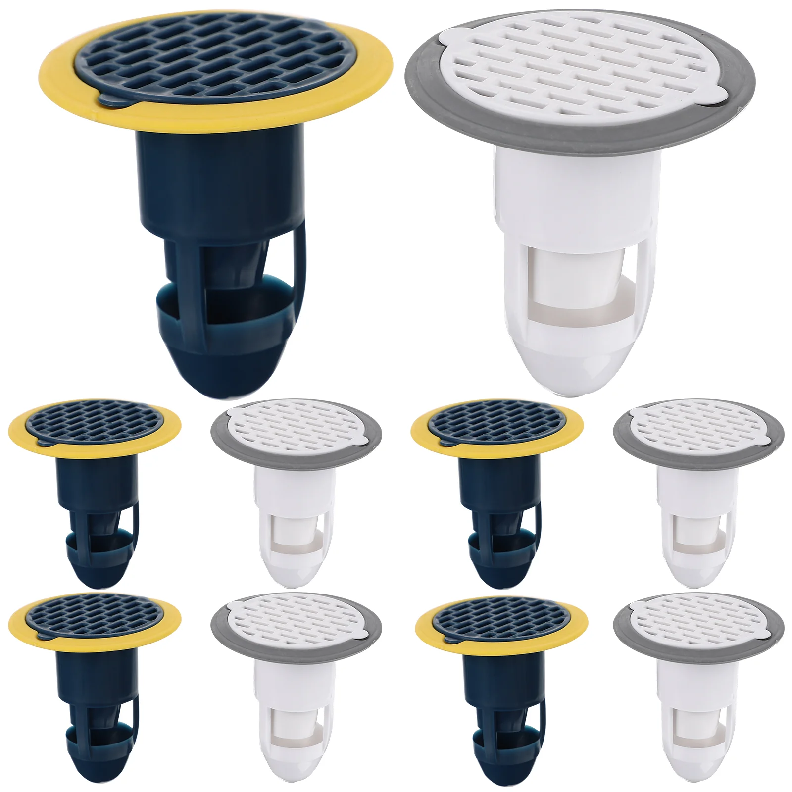 

6pcs Floor Strainer Backflow Preventer Sewer Hair Stopper Anti-odor Plug Sink Anti-clogging Filter for Home Bathroom