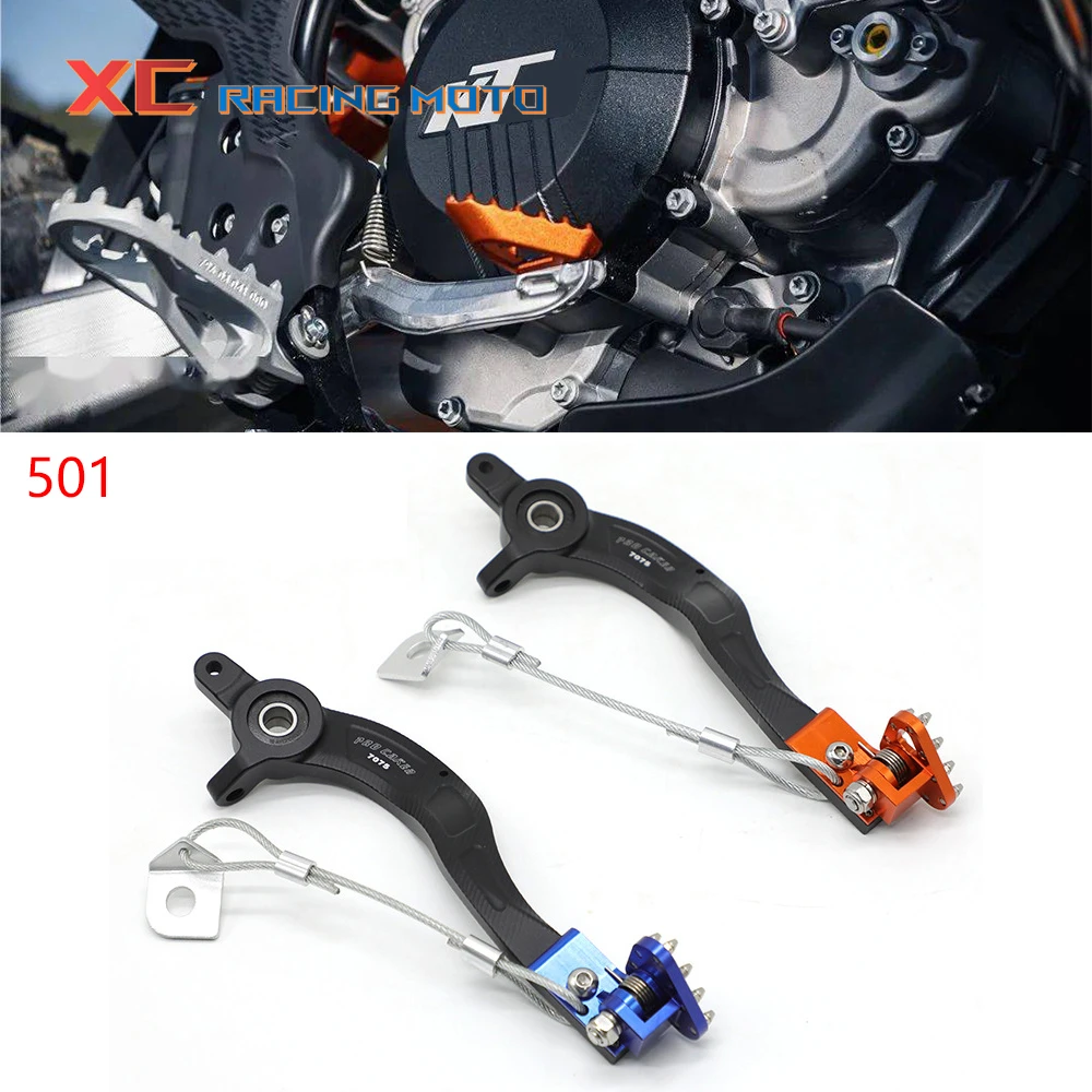 

Motorcycle CNC Aluminum Rear Foot Brake Pedal Lever For Husqvarna TE FE TC FC 125 150 250 350 450 5012016-2021 SXF XCF XCW EXC