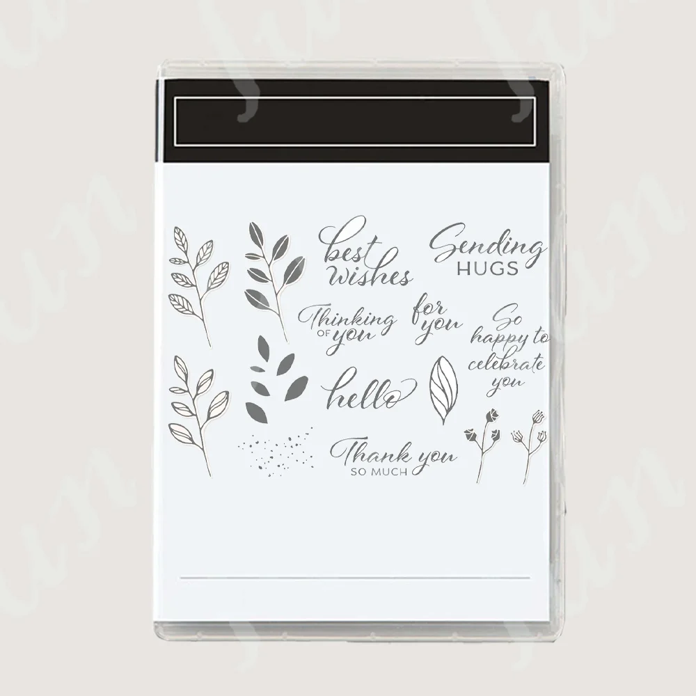 

2023 New Flowers Grass Clear Stamps No Cutting Dies For Diy Scrapbooking Paper Card Making Decoration Craft Photo Album Stamps