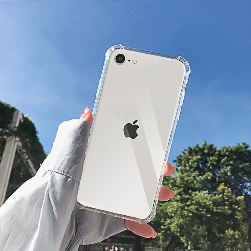 Прозрачный мягкий чехол для телефона Iphone SE 2022 TPU HD прозрачный Se2022 4 7 дюйма A2783