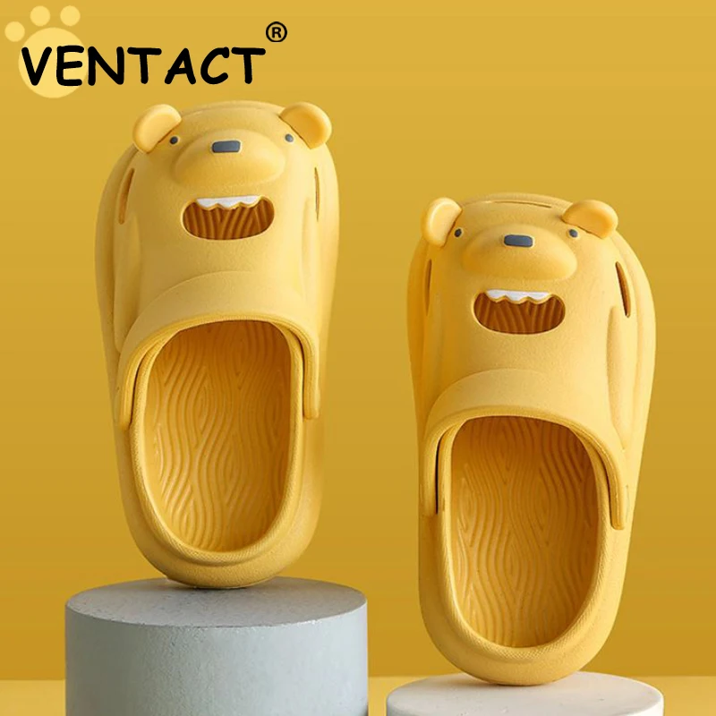 

VENTACT Summer Slippers Children Cartoon Bear Soft Sandals Boys And Girls Indoor Home Beach Casual Slides Child Outdoor Shoes