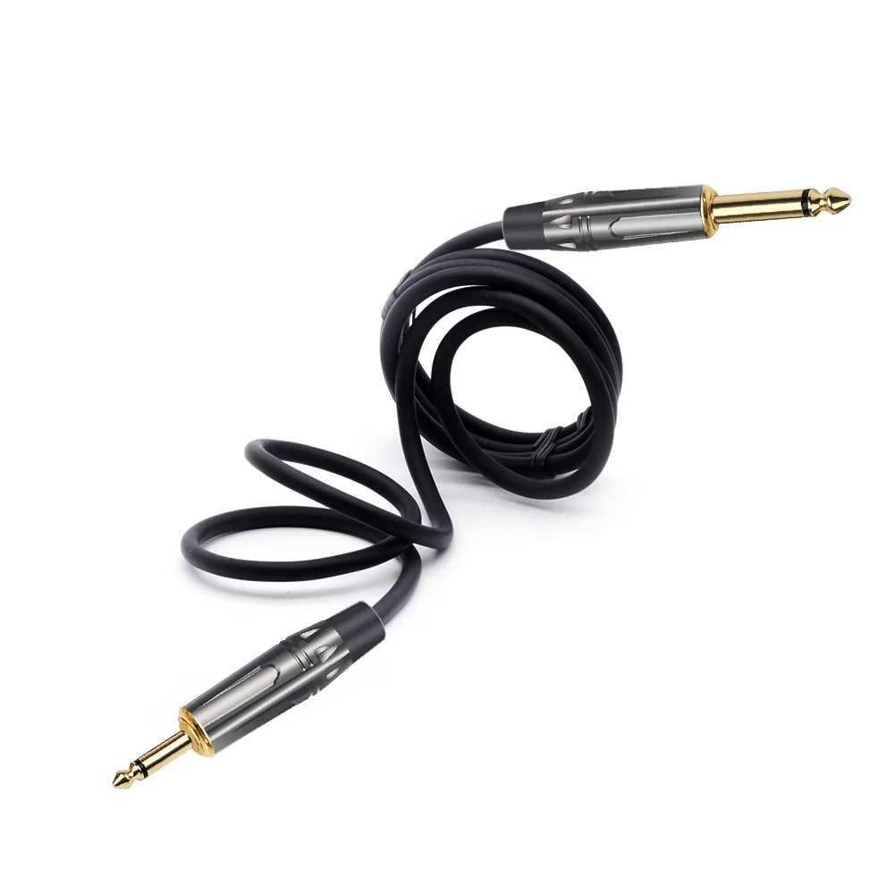 Кабель-удлинитель со штекером 6,35 мм на 3,5 мм для усилителя электрического микшера 0,5 м, 1 м, 1,5 м, 2 м, 3 м, 5 м, 8 м, 10 м
