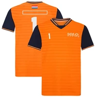 2022 new formula one fans short sleeved polo shirt f1 jacket official same style custom same style orange
