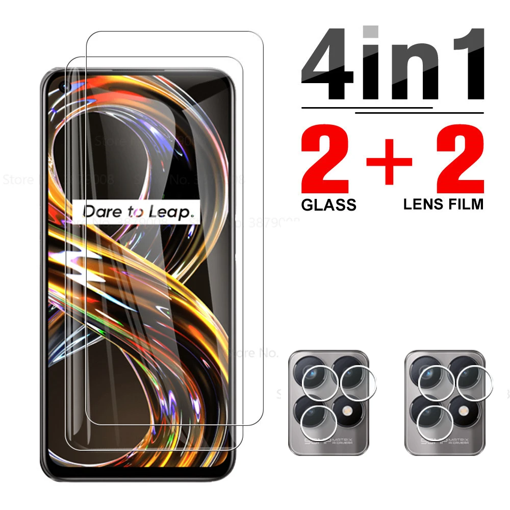

4in1 camera protective glass for realme 8i glass screen protector realmy realme relmei 8 i realme8i rmx3151 safety film cover