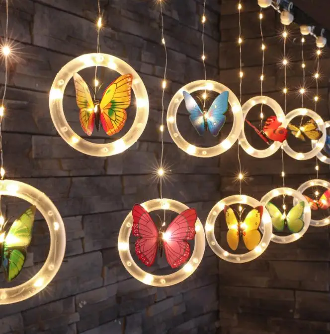 

Led copper wire ice bar lamp butterfly lamp string atmosphere decorative lamp
