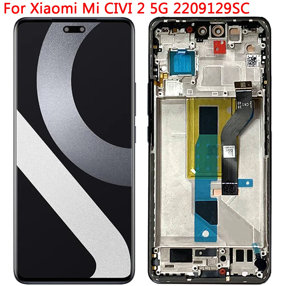

ЖК-дисплей с рамкой для Xiaomi Mi CIVI 2, 6,55 дюйма, sc