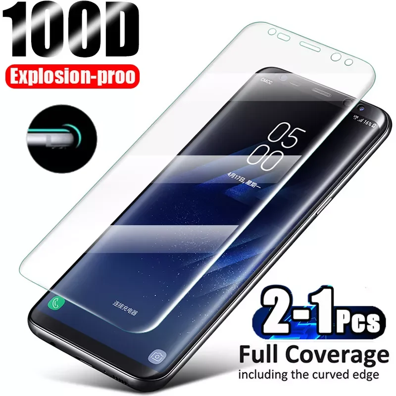 

Curved Tempered Glass For Samsung Galaxy S21 Ultra Screen Protector S8 S9 S10 E S20 Plus Lite 5G Note 8 9 10 20 Film S 21 Glass