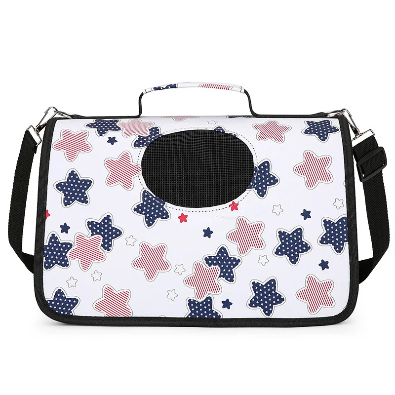 

Cat Carrier Handbag Foldable Portable Pet Bag Outdoor Pet Shoulder Bag Breathable Travel Bag
