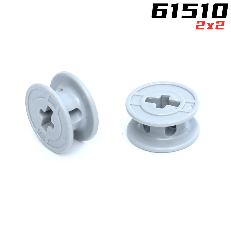 Радужная свинка MOC детали 61510 струнная катушка 2x1x2 барабан Совместимые Кирпичи