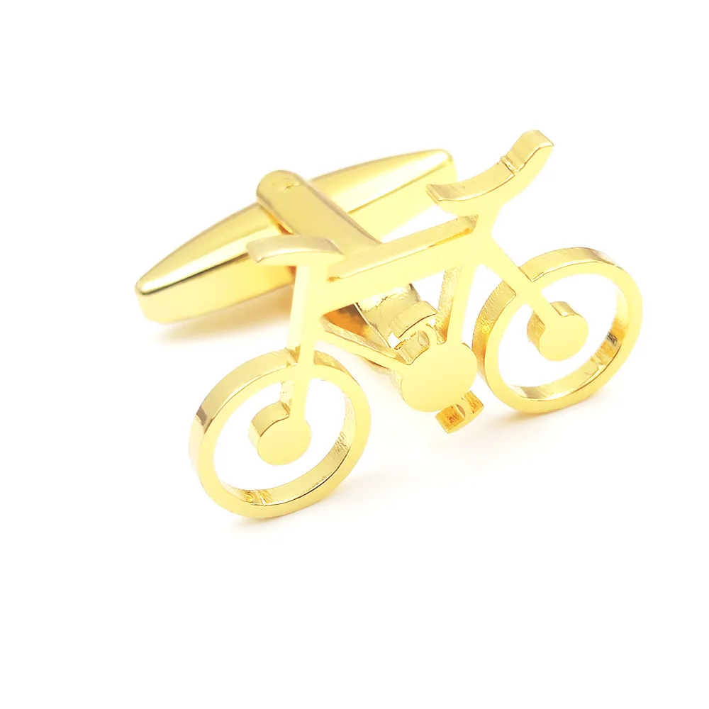 High-Quality Interesting Men's Cufflinks Creative Bicycle Styling Design Stainless Steel Shirt Accessories Jewelry Wholesale