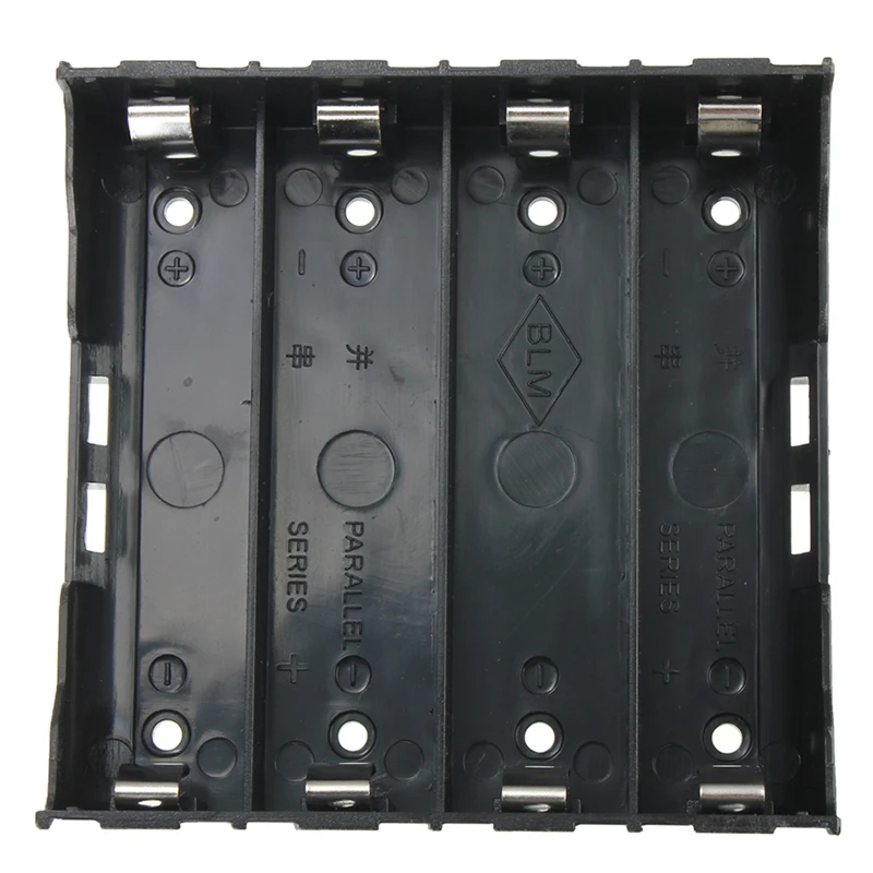 

50X Battery Holder Box Case Black For 4X 13.7V 18650 Battery