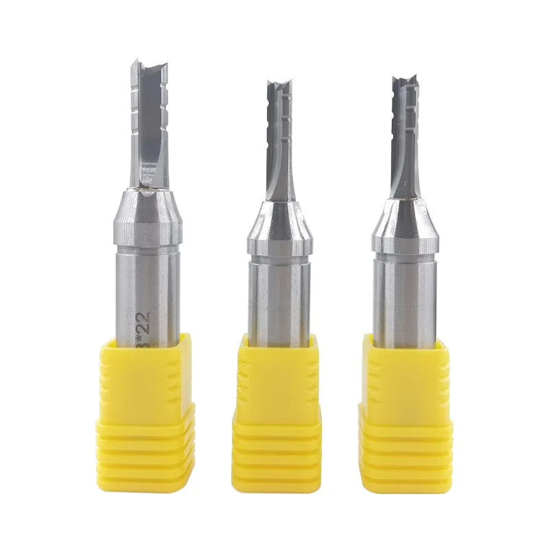 TCT 3 Flutes Straight Milling Cutter 1/2 Shank 12.7mm MDF Plywood Chipboard Wood Carving Trimming Slotting Router Bit End Mill