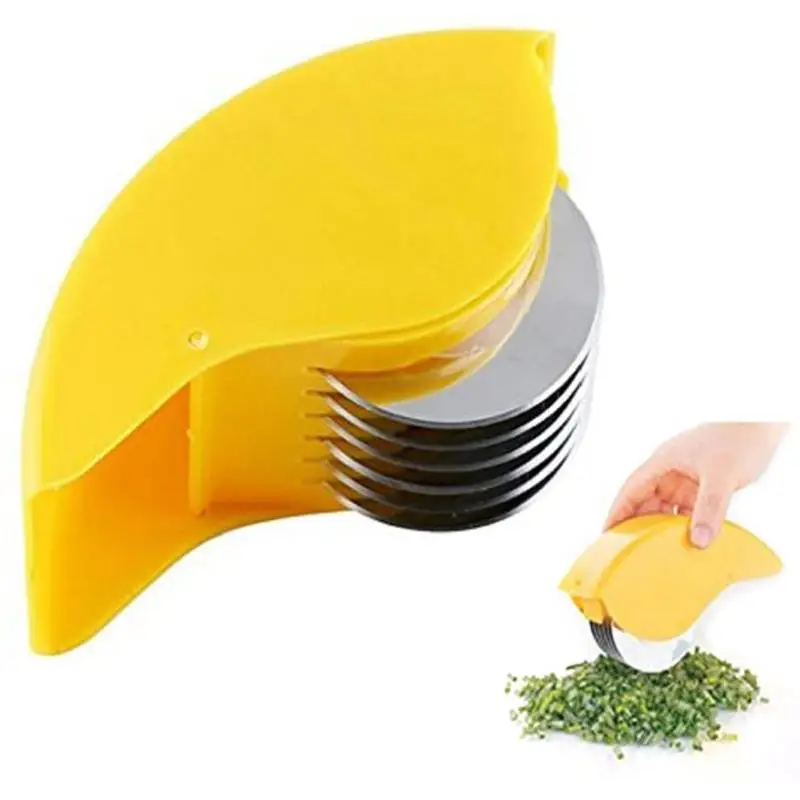 

Multifunctional Stainless Steel Roller for Cutting Onion and Garlic Meat Grinder Vegetable Cutter with Handguard