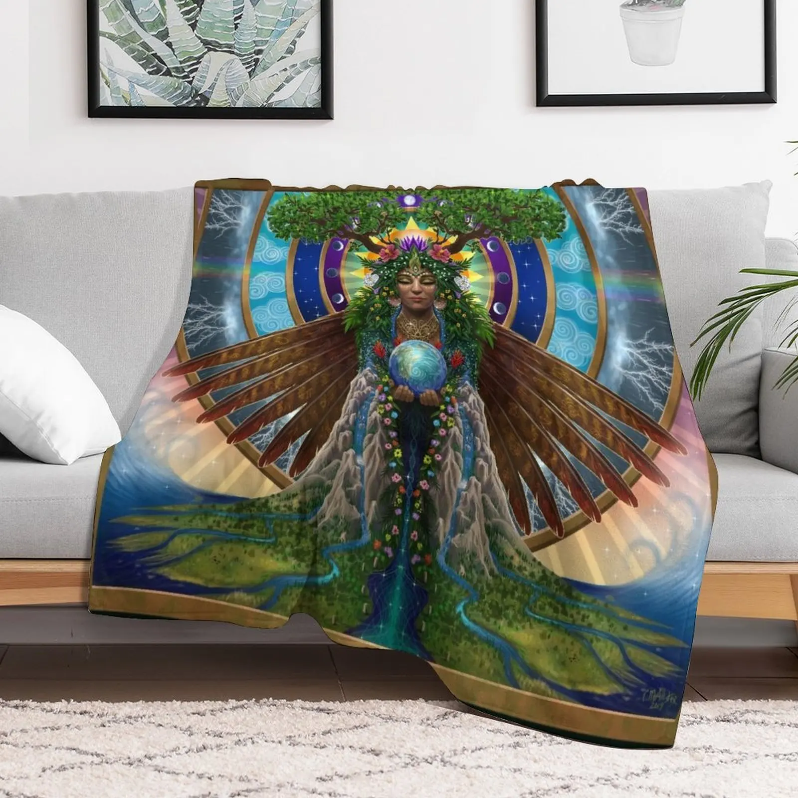 Gaia: Священная система мягкое декоративное одеяло для младенцев