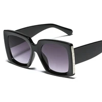 2022 luxury square sunglasses women brand designer retro frame big sun glasses female vintage gradient male oculos feminino