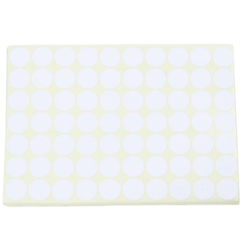 

90Pcs 19Mm Circles Round Code Stickers Self Adhesive Sticky Labels White